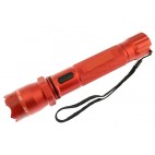 RED ZAPPER SELF DEFENSE FLASHLIGHT W/CASE AND CHARGERS 7"