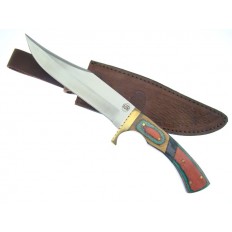 CHIPAWAY BOWIE FROSTWOOD HANDLE W/LEATHER SHEATH 12"