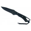 HUNTER'S CHOICE BLACK/BLACK W/SHEATH 8"