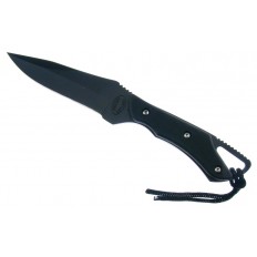 HUNTER'S CHOICE BLACK/BLACK W/SHEATH 8"