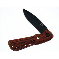 WARRIOR FOLDER BLACK BLADE PAKAWOOD 4.5"