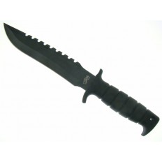 BLACK EAGLE BOWIE BLACK/BLACK W/SHEATH 12"