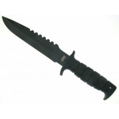 SPEAR HEAD BOWIE BLACK/BLACK W/SHEATH 12"