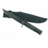 SURVIVAL KNIFE BLACK/BLACK W/SHEATH W/SURVIVAL KIT 9"