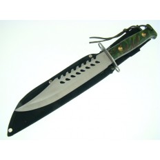 CAMO SURVIVAL KNIFE SATIN BLADE 13"