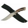 PREMIUM HARDWOOD SKINNER STAINLESS STEEL HANDLE W/SHEATH 10"OVERALL