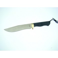 COMBAT DAGGER BLACK PAKKA WOOD W/SHEATH 12"