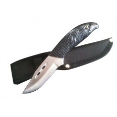 EAGLE DAGGER BLACK RUBBER W/SHEATH 9"