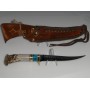 USA HANDMADE FILET KNIFE 6" BLADE TURQUOISE INLAY WITH SCABBARD