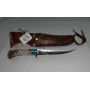 USA HANDMADE FILET KNIFE 6" BLADE TURQUOISE INLAY WITH SCABBARD