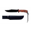 HUNTING BOWIE ORANGE/BLACK WITH SHEATH 13"