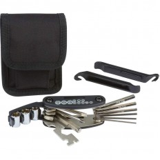 MAXAM BIKE REPAIR SET WITH POLYESTER TOOL POUCH AND BELT LOOP