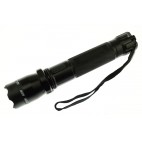 BLACK ZAPPER SELF DEFENSE FLASHLIGHT W/CASE AND CHARGERS 7"