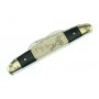 CONGRESS W/BUFFALO HORN AND ETCHED EAGLE SMOOTH BONE 3.5"