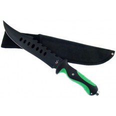 TA BOWIE GREEN/BLACK HANDLE W/SHEATH 13"