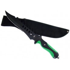 TA BOWIE GREEN/BLACK HANDLE W/SHEATH 13"