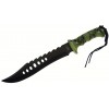 TAC ASSAULT BOWIE GREEN SKULL CAMO W/SHEATH 15"