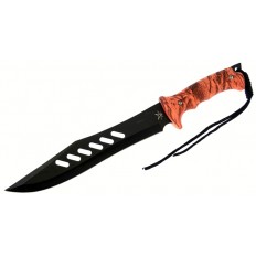 TAC XTREME BOWIE ORANGE CAMO W/SHEATH 15" 