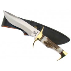 WHITETAIL STAG BOWIE W/SHEATH 12"